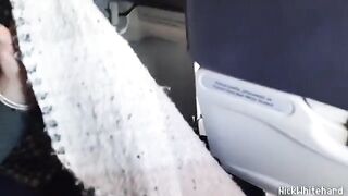 The stewardess with big boobs gets fucked hard on the airplane