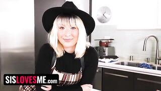Step sister Jessie Saint gets her pussy filled with cum