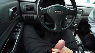 A fan met his idol, the stunning Veronika Charm, in a car and got intimate