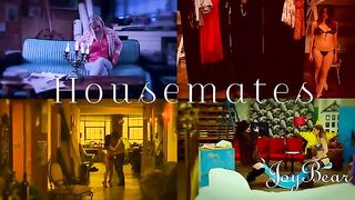 Two bisexual artists, Amber Nevada and Stella Cox, have hot threesome sex