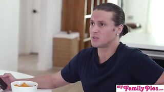 Do you think about this when you're jerking off? -Maria Kazi Asks Stepbro - MyFamilyPies