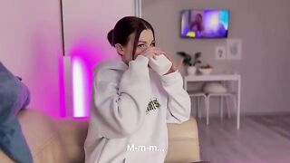 Choose truth or action? Or maybe a steamy blowjob with Lesya Moon?