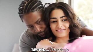 Short-haired brunette gets her wet pussy filled with BBC cum by the boxing instructor