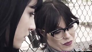 Goth Charlotte Sartre gets her tight ass smashed by a tennis coach