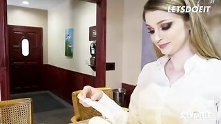 Two kinky sluts fucked hard by their boss in an intense threesome
