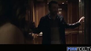 Naughty woman Christiana Cinn fucks with a stranger in the hotel