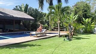 The gardener is not good at his job, but he is good at sex