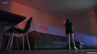 A girl fucked by a strong cock, moaning with pleasure