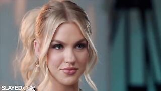 Two blonde bombshells, Blake and Jazlyn, have a hot lesbian sex