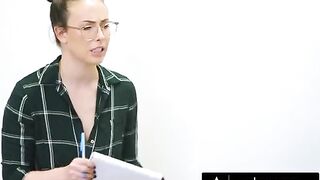 Four cute teens having fun after focus group study together