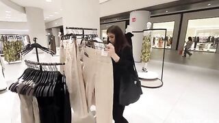 We almost got caught fucking in the restaurant dressing room