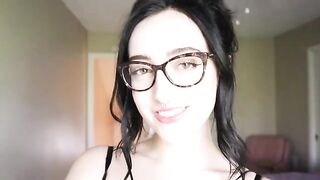 The girl reads hysterical literature and tries not to cum while doing it