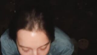 A beautiful girl swallowed cum on the first date