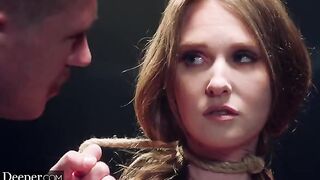 Ashley Lane pushed deep into anal and bondage with Deeper
