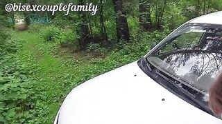 Couple makes love in the car and gets caught by stranger