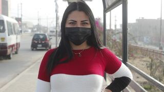 A huge ass Venezuelan chick got lost in Lima and tried sex for the first time