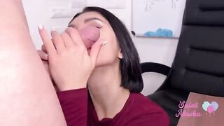 I did my homework while the cute student fucked me