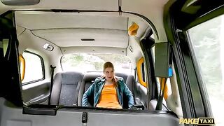 A sexy passenger, Kiara Love, squirts on the cabbie’s dick in Fake Taxi
