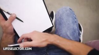 Sporty Latina babe Veronica Leal fucks a casting director in POV style