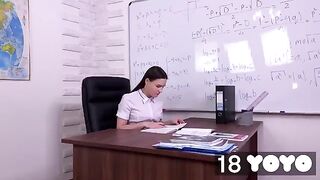 I fantasize about my teacher and masturbate in his chair