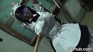 Busty Yui Satonaka gets her pussy railed by a group of horny men in an intense JAVHub scene
