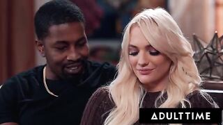 Kenna James gets a messy blowjob in her new home