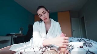 Stepmom surprises stepson with a hot surprise after he made a mess on her