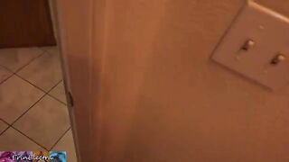 A stepson got caught jerking off while watching his stepmom getting ready to bed