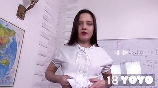Student came to the exam with a dildo in her pussy
