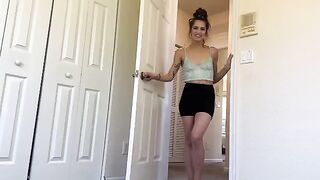 A hot Latina step sister shows you how to relax with intense action