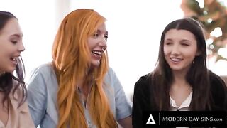 Lauren Phillips helps virgin lesbians in a steamy 3-way