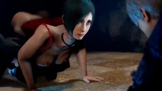 Ada Wong gets fucked by Leon Kennedy in a steamy Resident Evil scene