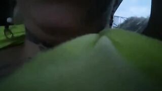A sexy woman Katty Blake has sex in the car on the streets of Bucaramanga