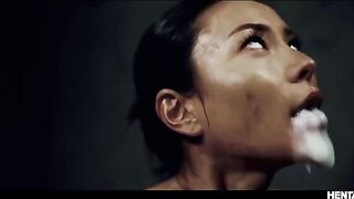 Asian busty babes got fucked by aliens in a wild, intense scene
