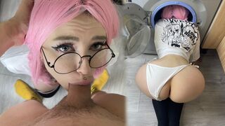 My stepsister got stuck in the washing machine and I had to fuck her