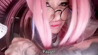 My stepsister got stuck in the washing machine and I had to fuck her