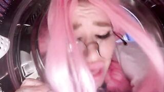 My stepsister got stuck in the washing machine and I had to fuck her
