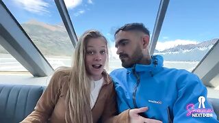 A cock was stuck to her when she woke up from a cute girl
