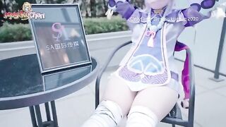 Qiqi gets her pussy filled with sticky sperm after a massage