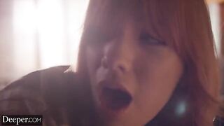 The girl lost a game and got punished by being flogged in a sensual scene