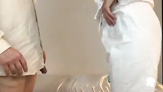 The nurse visits the patient with erection problems in this Italian encounter