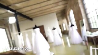 First-time bride Liya Silver gets fucked on her wedding day in a steamy POV scene