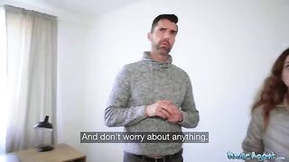 Public Agent Cheating wife gets fucked by a stranger for cash
