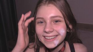 College Cutie serves as a willing cum dumpster in this intense scene