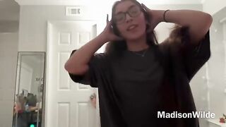 A cute Latina girl gave her boyfriend an amazing blowjob, showcasing passion