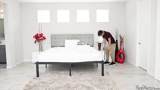 A mature beauty fucked by a young guy with an impressive package