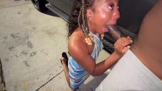 Truck stop sex with a married girl who loves to suck dick