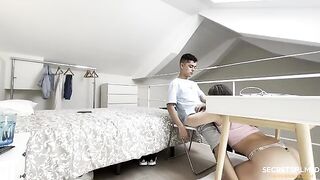 My stepsister doesn't care about my studying, she wants me to have sex with her