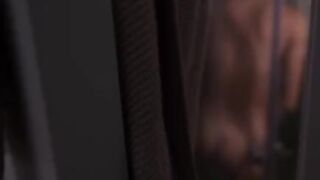 A hot girl took a bath and her neighbor peeked