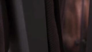A hot girl took a bath and her neighbor peeked
